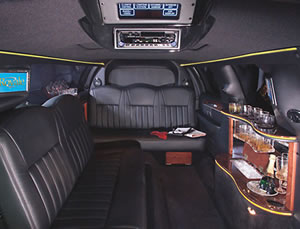 stretch limousine interior